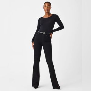 Spanx Clean Black Flare Jean - M